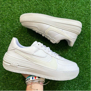 Nike Women's All-White Platform Air Sneakers